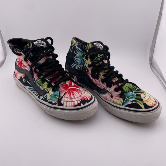 Vans Sk8-Hi Floral Tropical High Top Skate Shoes Women's Size 7.5 Men's 6‎ - Picture 1 of 10